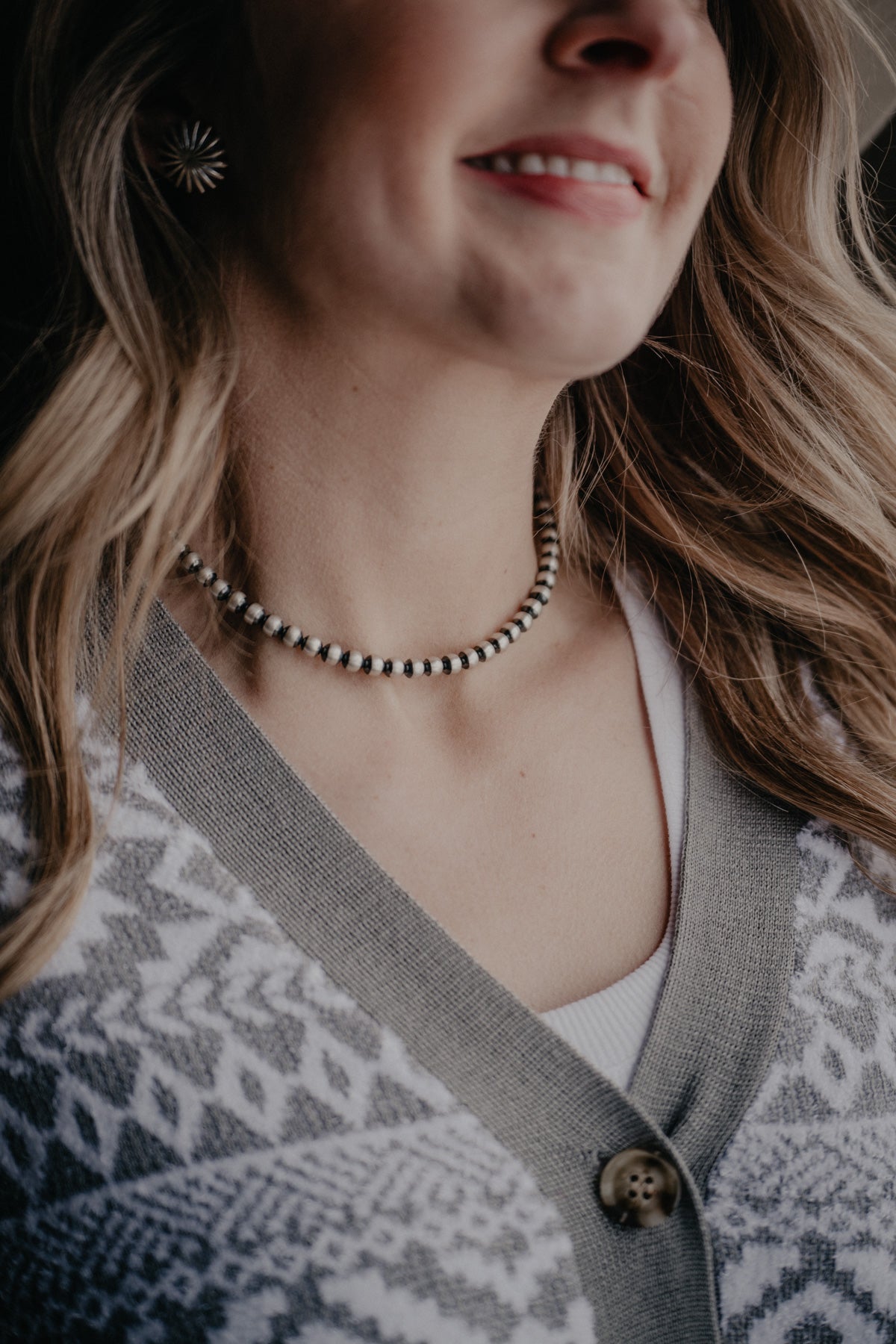 6mm 14" Genuine Navajo Pearl Necklace