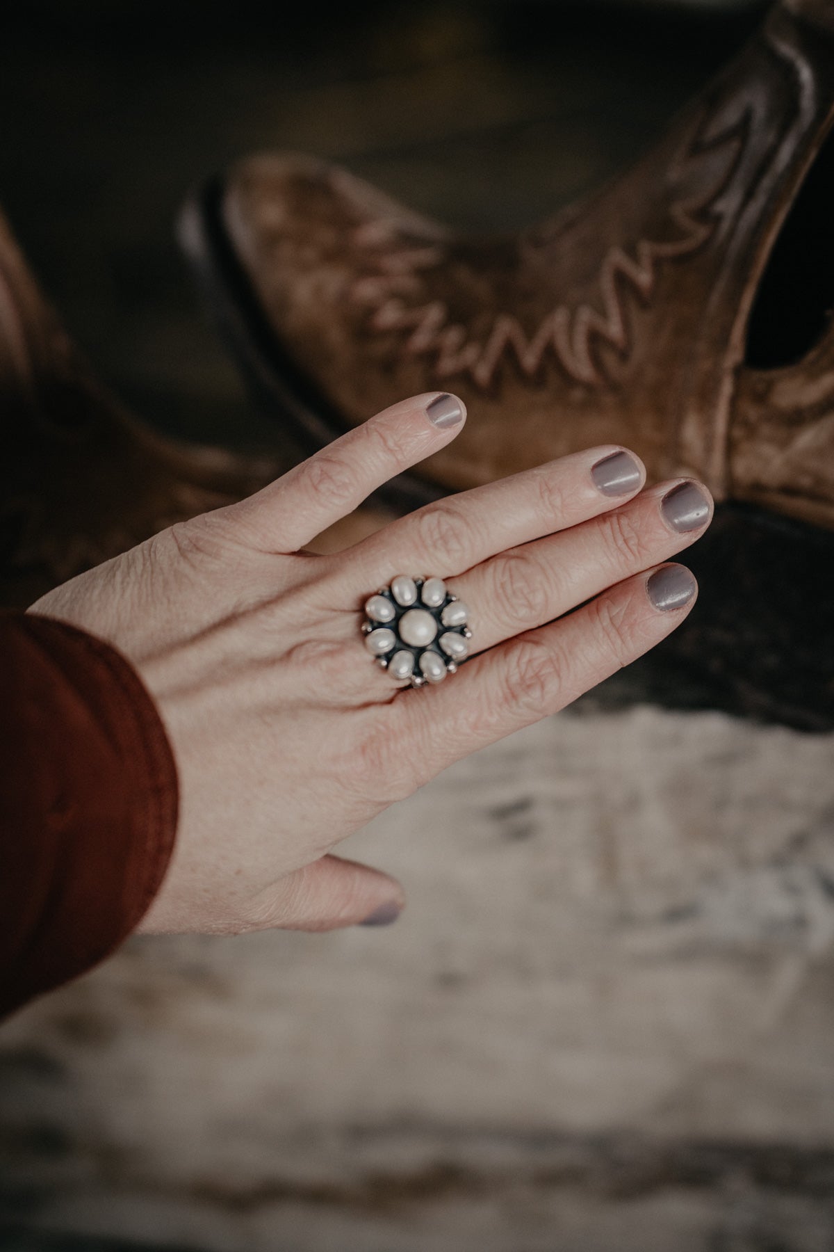'Purdy as a Mother' {of Pearls} and Sterling Silver Ring (Sizes 7 & 8)