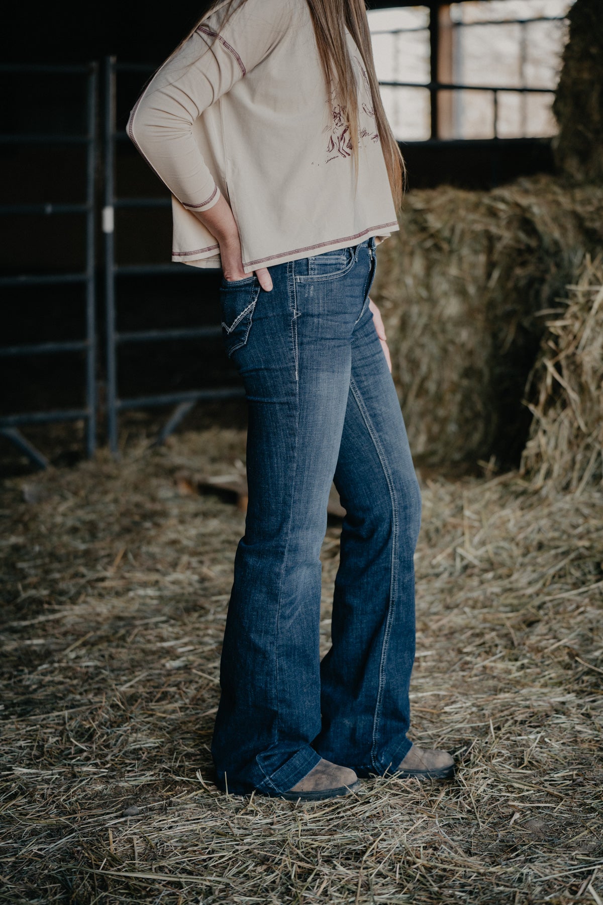 'Missouri' Mid Rise Slim Trouser Jean by Ariat