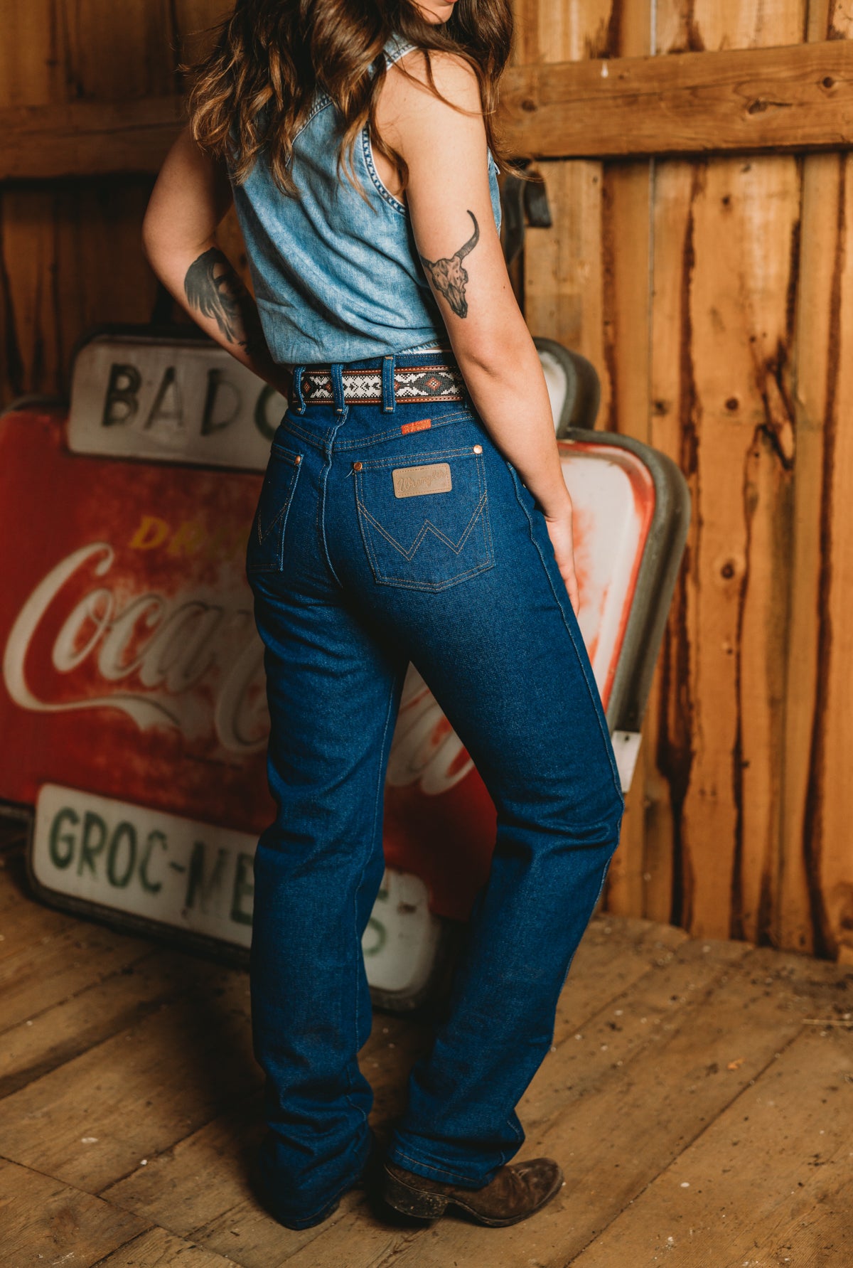 Womens wrangler cowboy cut slim fit Outlet