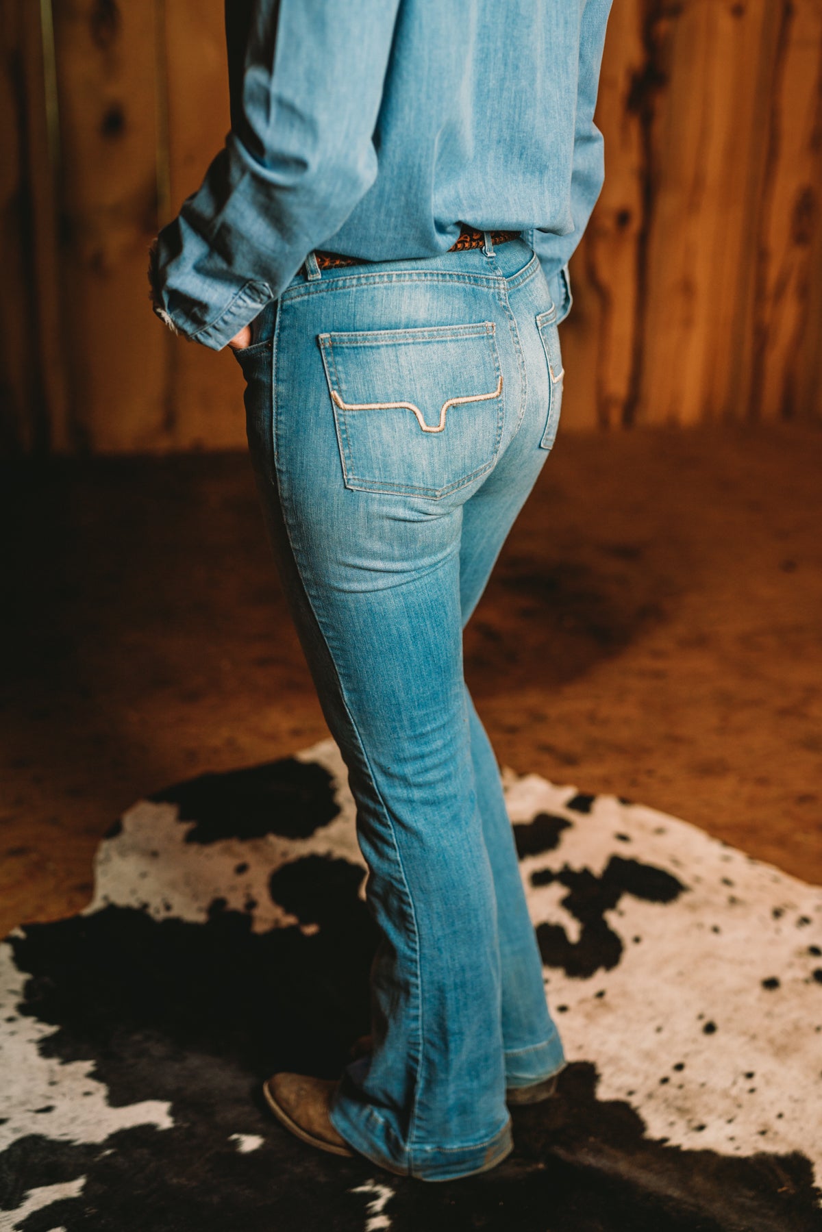 Lola Soho Mid Rise Trouser Jean by Kimes Ranch