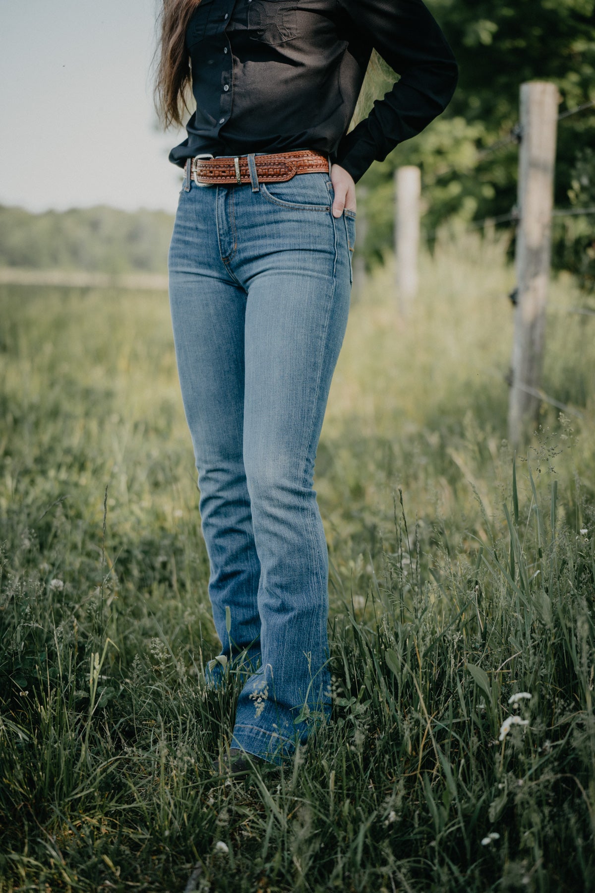 Jennifer Flare Jean by Kimes Ranch (MID WASH)