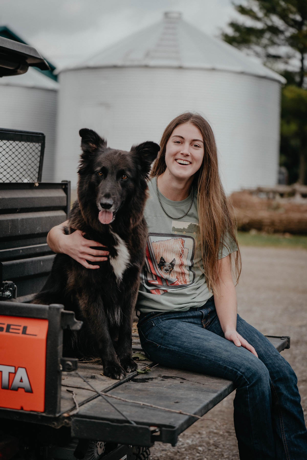 'Sidekick' Sage Green Cattle Dog Graphic T (XS - XXL)