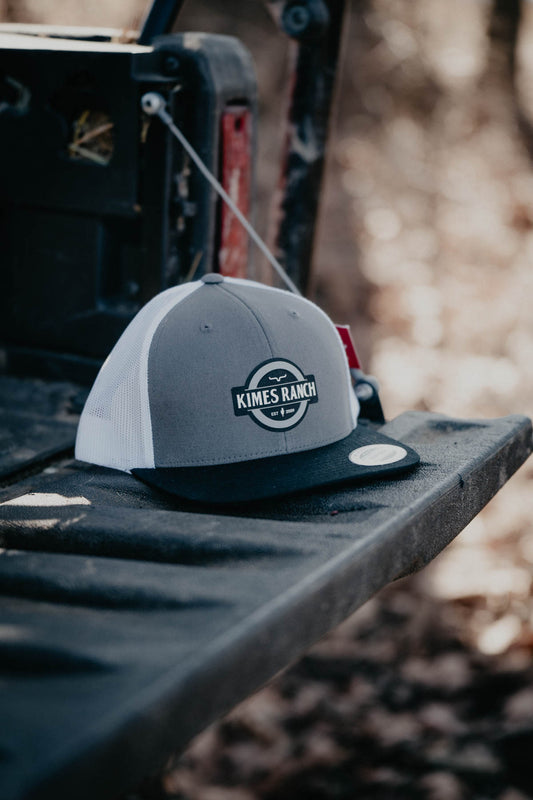 'Signage' Kimes Ranch Trucker Hat {Charcoal}
