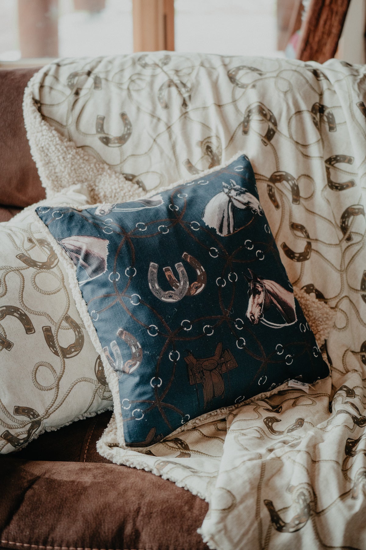 Luxury Teddy Backed Pillow (18"x18") Multiple Prints