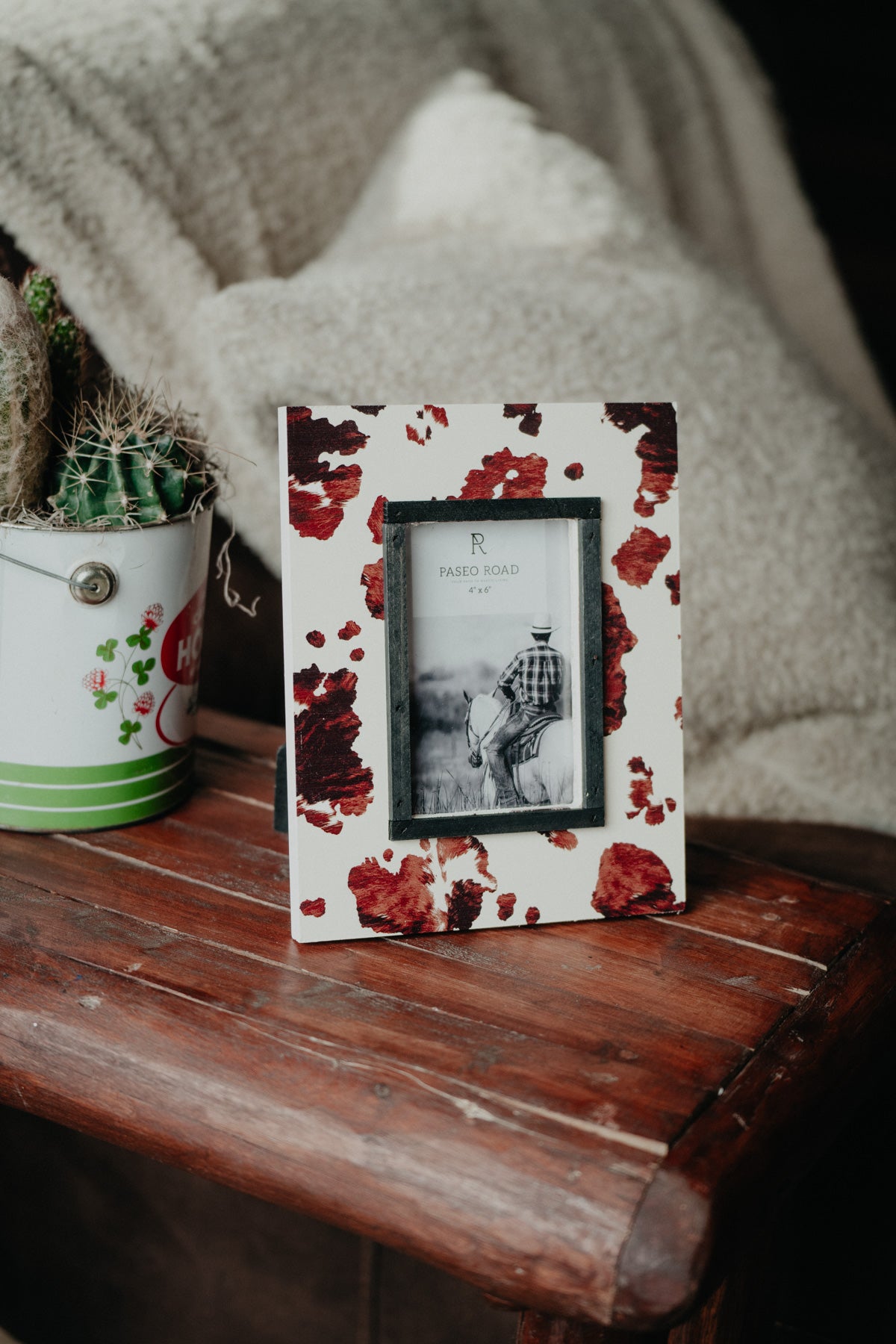 Cow Print Picture Frame (4x6)