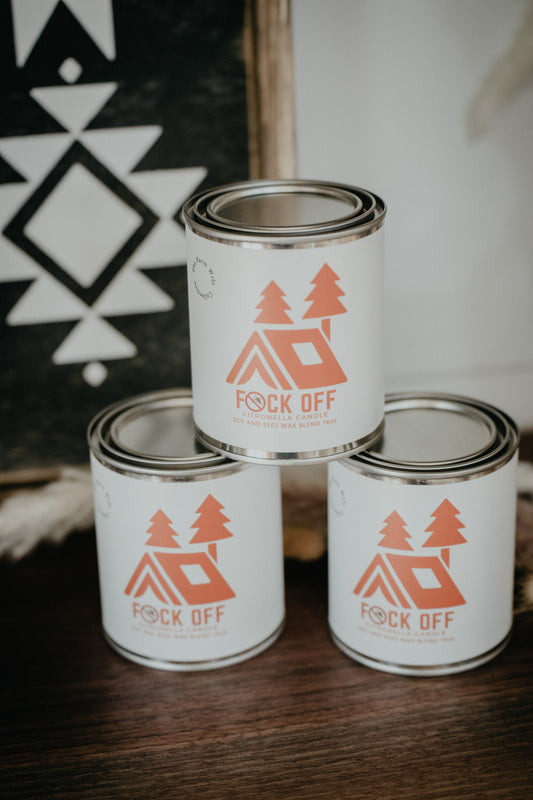 'F*CK OFF' Citronella Soy & Beeswax Candle (16 oz)