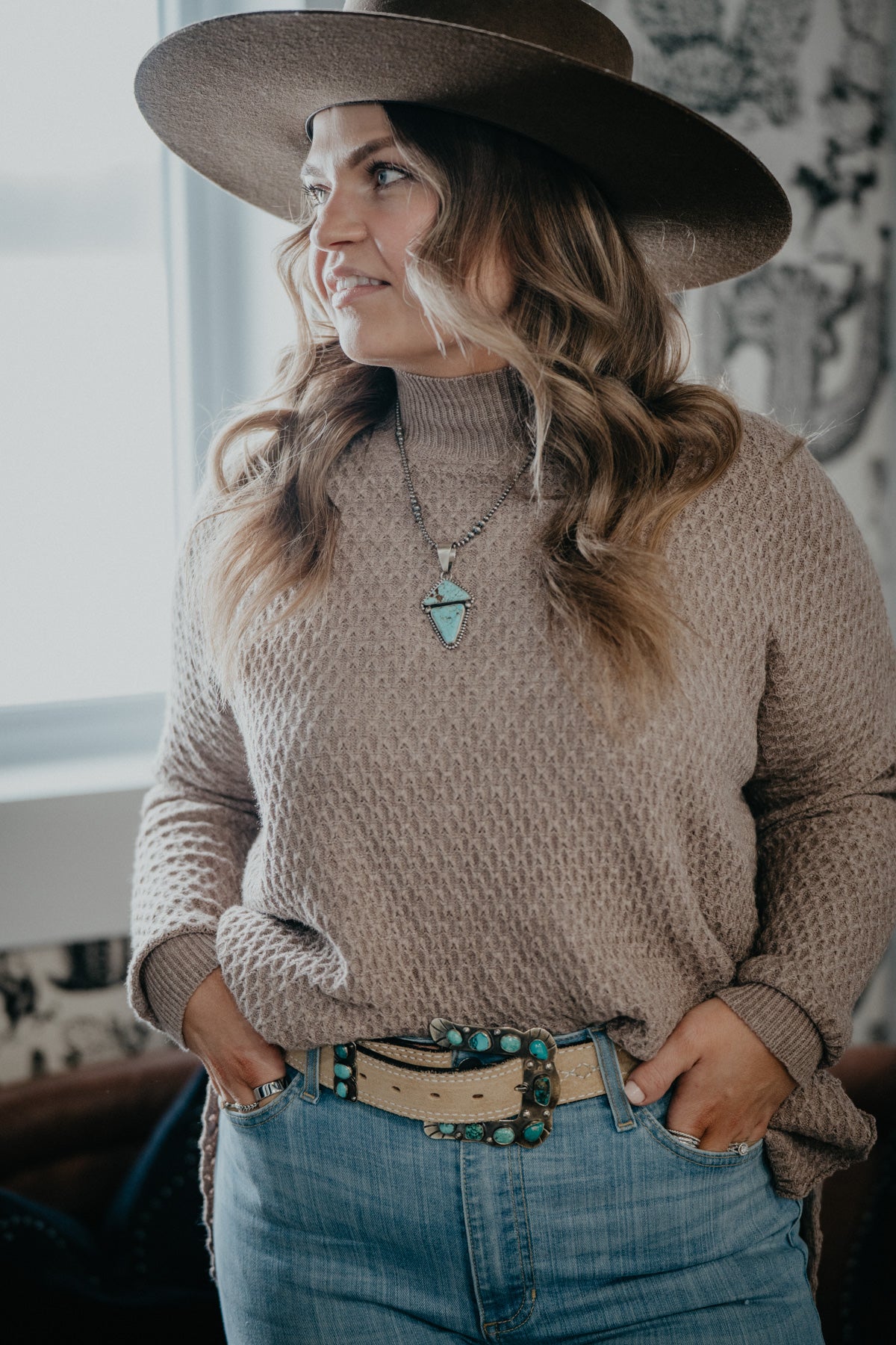 Turquoise Triangle Pendant