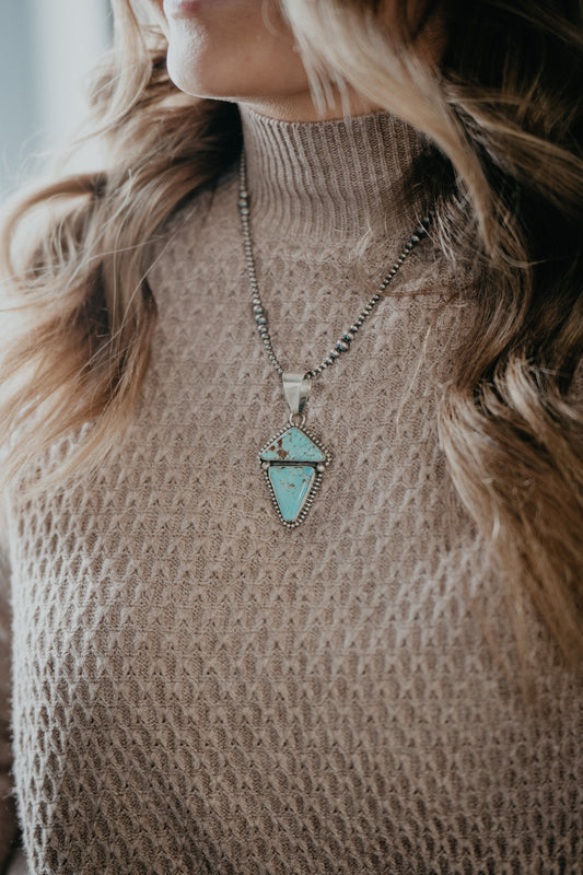 Turquoise Triangle Pendant