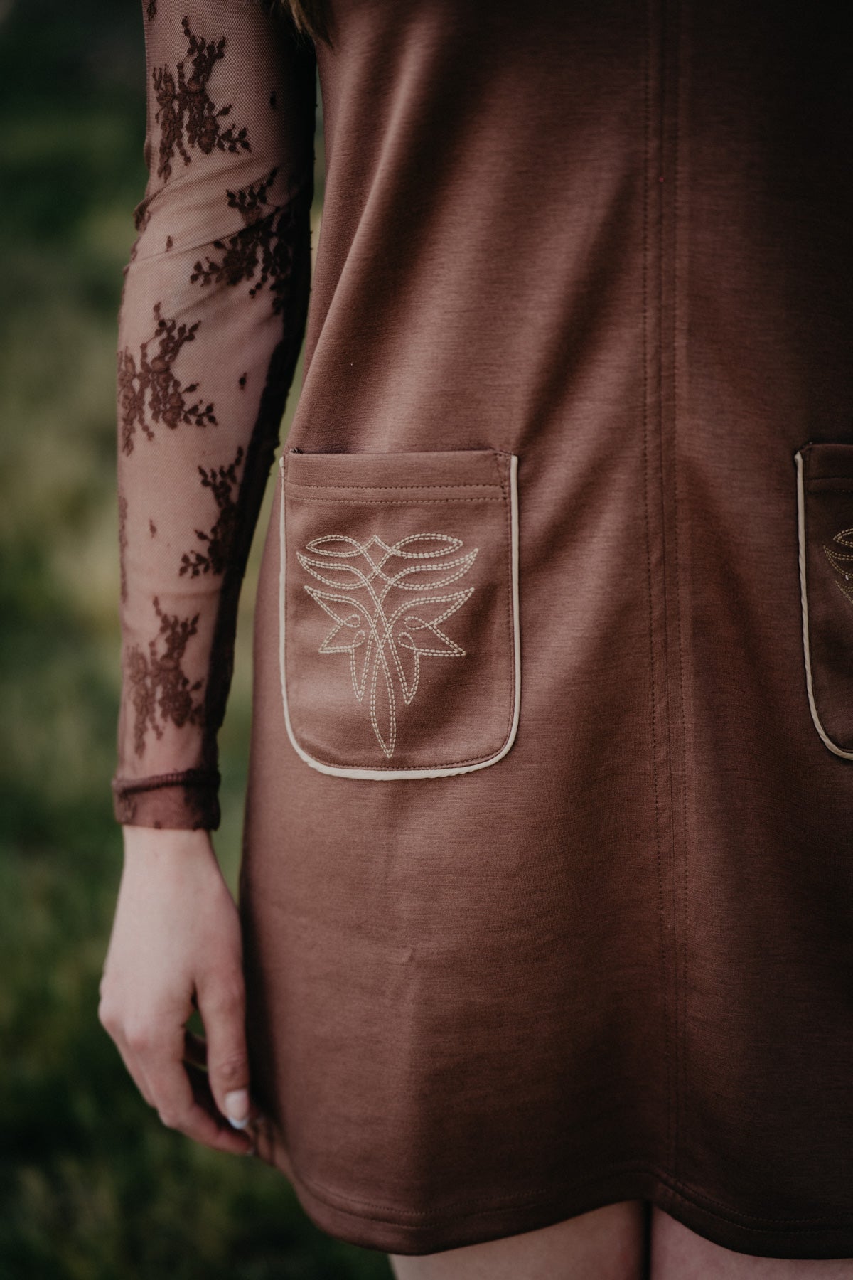 'Rylee' Brown Shift Dress (S-XL)