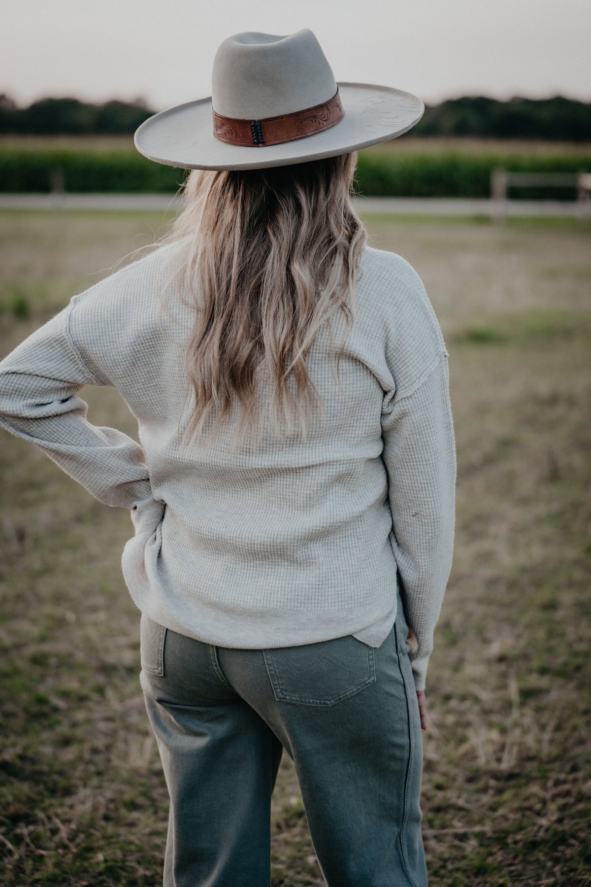 'Wendi' Waffle Knit Top with Buttons (2 Colours; S - L)