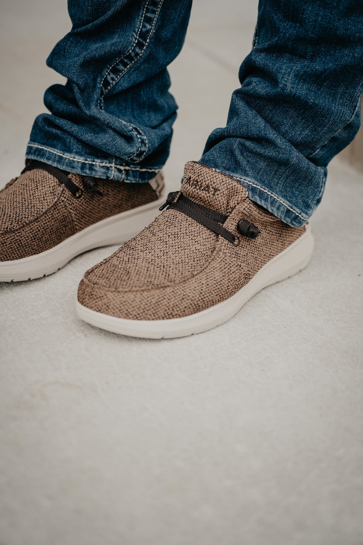 Men's Heathered Brown Canvas Hilo Casual Shoes (D & EE Widths)