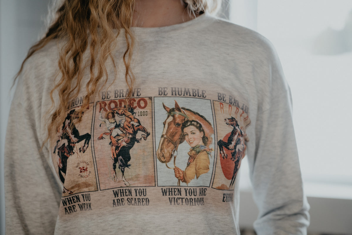 'Alice' Vintage Western Rodeo Graphic Sweatshirt (S-XL)