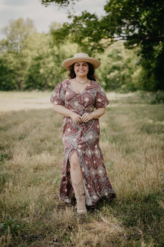 'Logan' Medallion Print Dress  (S-XXL)