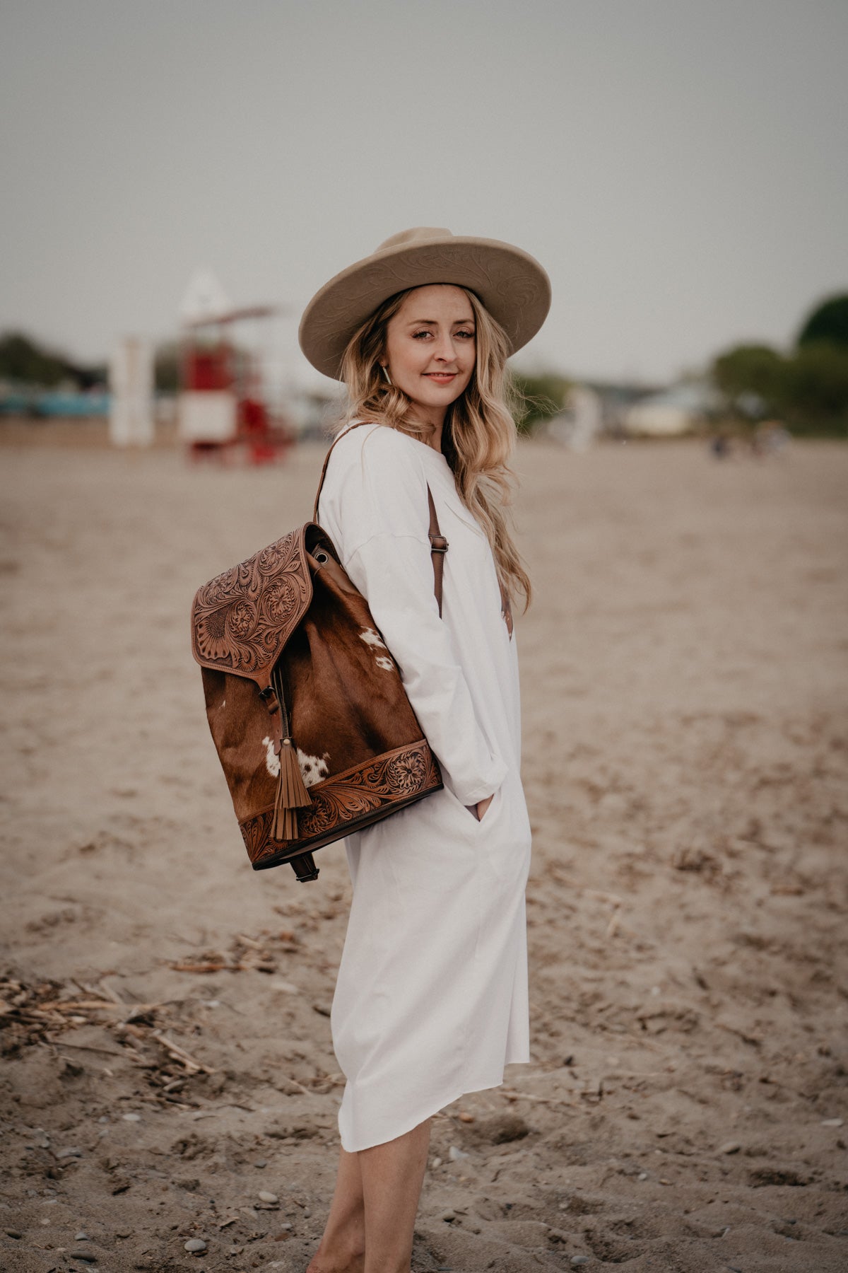'Austin' Longhorn Artwork Sweatshirt Dress with Pockets (One Size Fits Most)