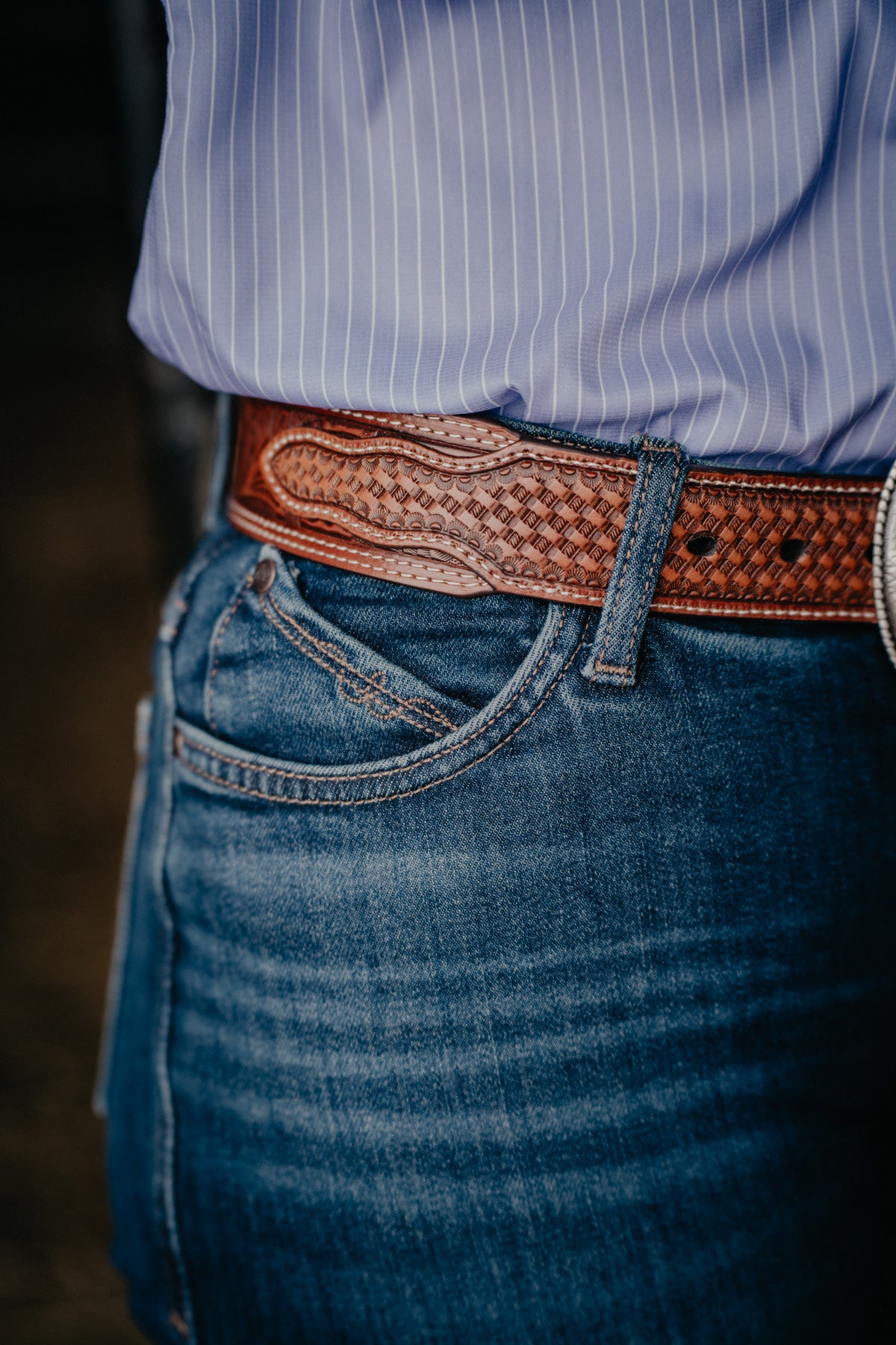 Men's Nocona Leather Belt (Sizes 30-40)