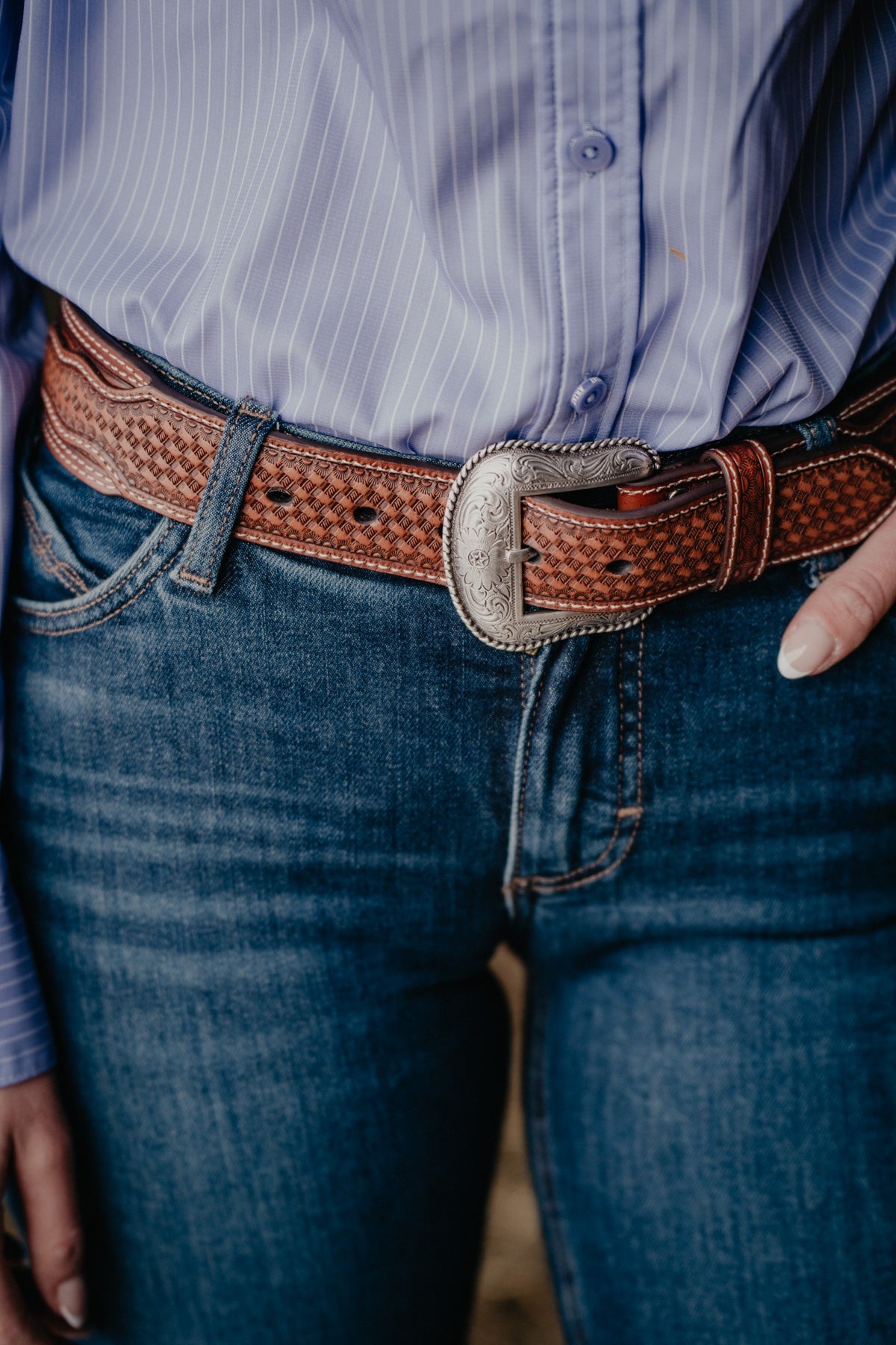 Men's Nocona Leather Belt (Sizes 30-40)