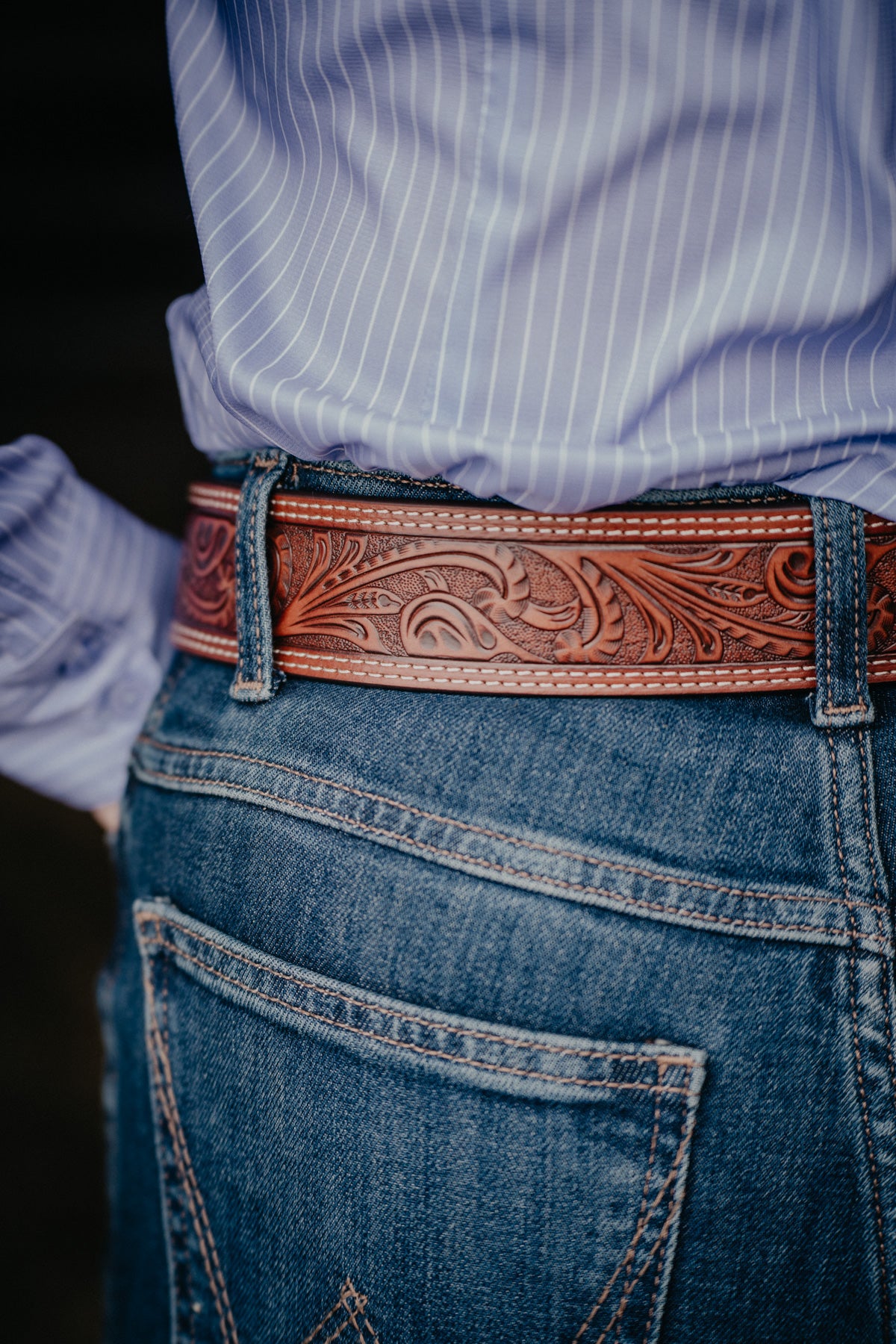 Men's Nocona Leather Belt (Sizes 30-40)