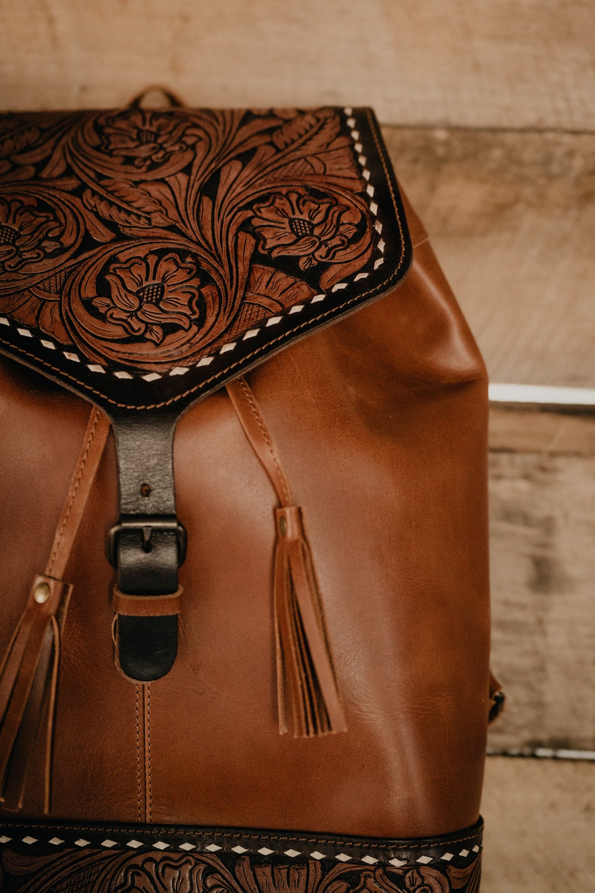 American Darling Tooled Leather & Blanket Backpack – Western Edge, Ltd.