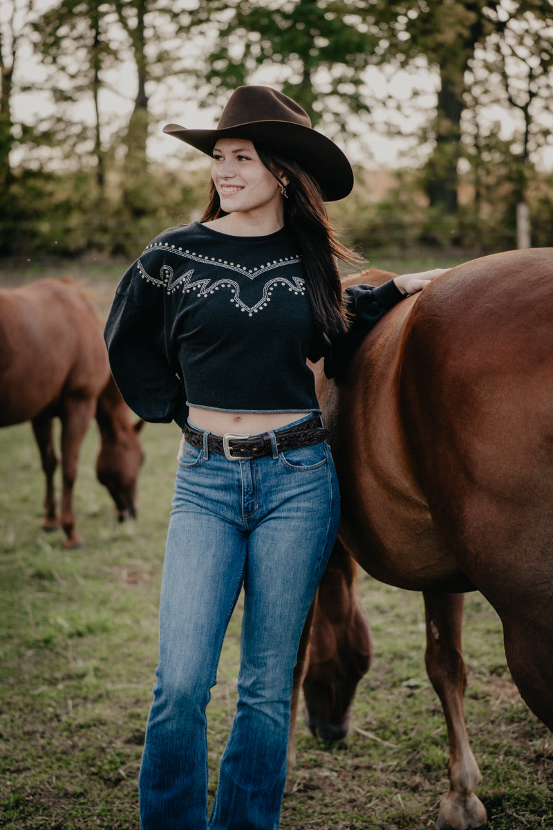'Amelia' Embroidered Sweater (XS-XXL)