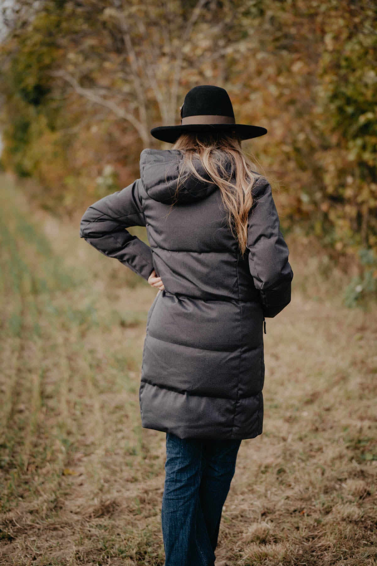 Menlo' Ariat Down Filled Winter Parka with Toile Printed