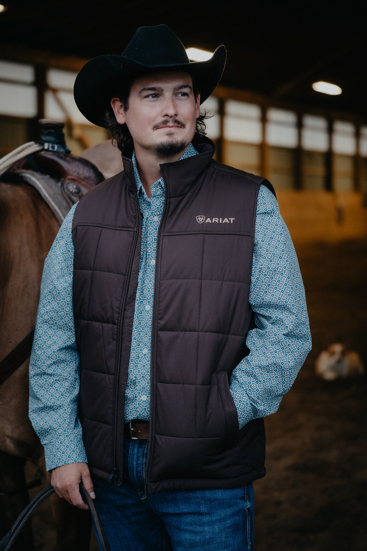 'Leroy' Men's Chocolate Brown Crius Insulated Vest (S-XXL)