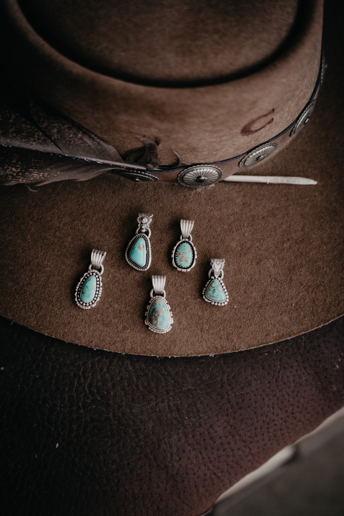 Everyday Wear Turquoise & Sterling Silver Pendants