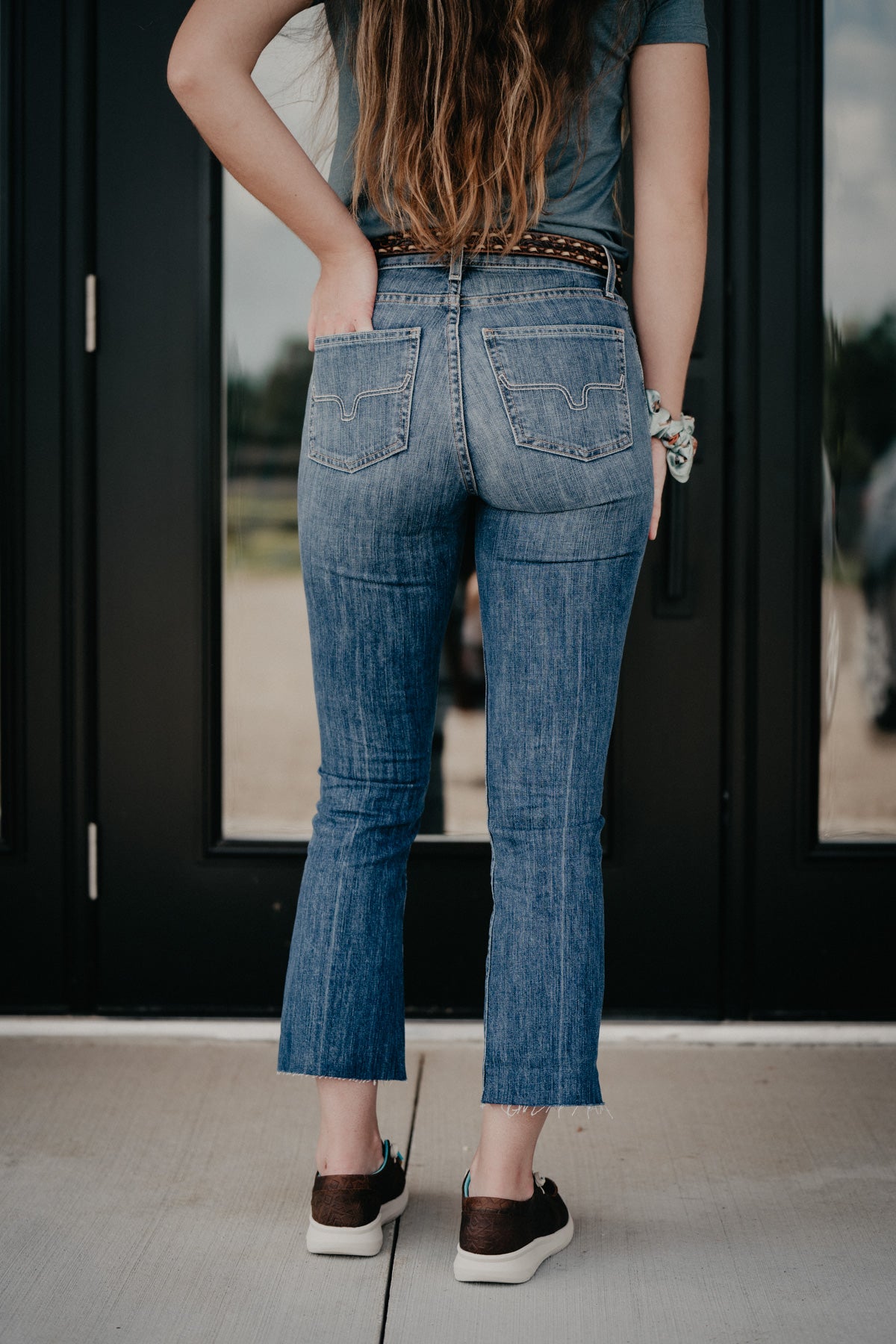 'Monica' Straight Leg High Rise Cropped Jean by Kimes Ranch