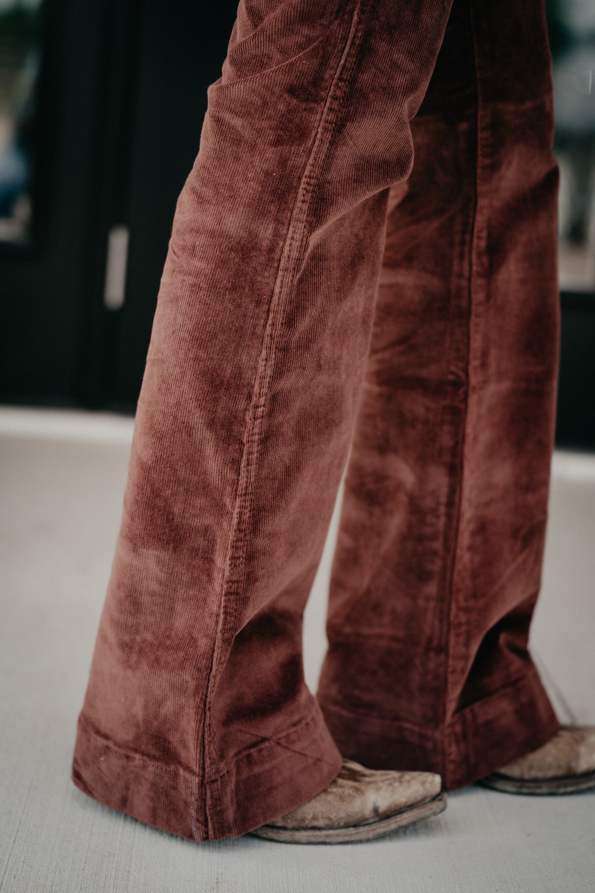 'Wilder Valley' Wrangler Retro High Rise Corduroy Trouser Jean