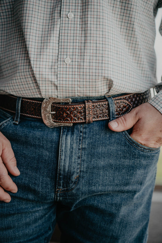 Men's Basketweave Leather Belt (30 - 46")