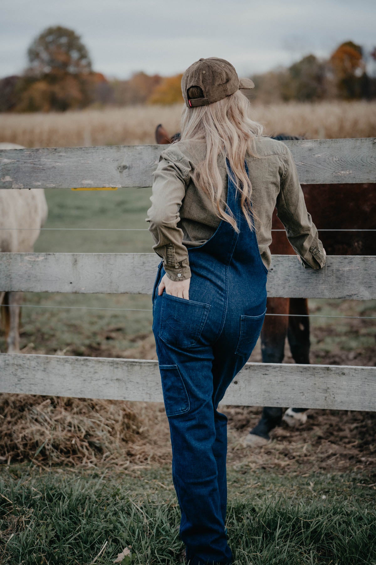 Cowgirl Tuff Fleece Lined Denim Winter Bibs (XS - XXL)