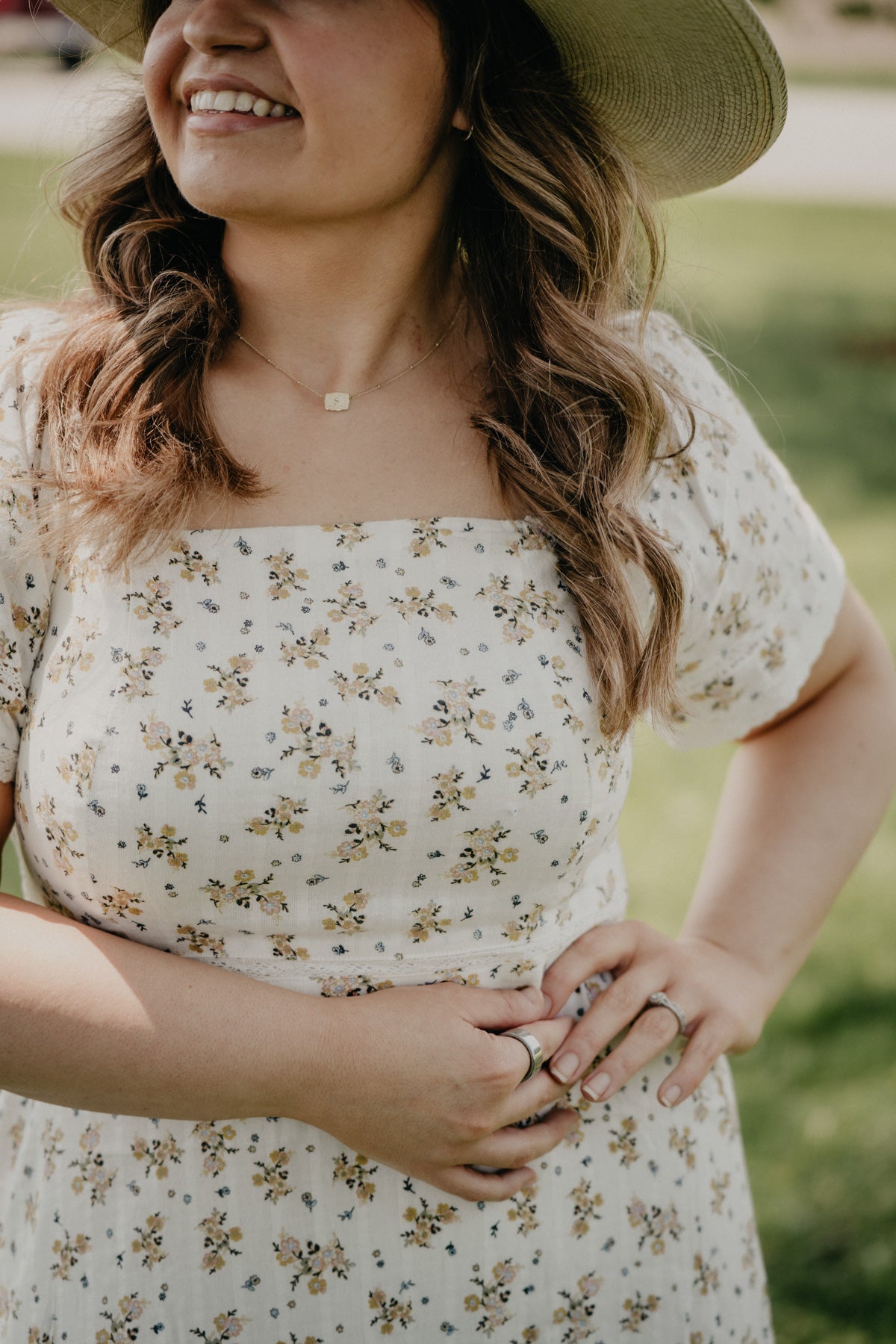 'Marley' Floral Cream Midi Dress (S-XXL)