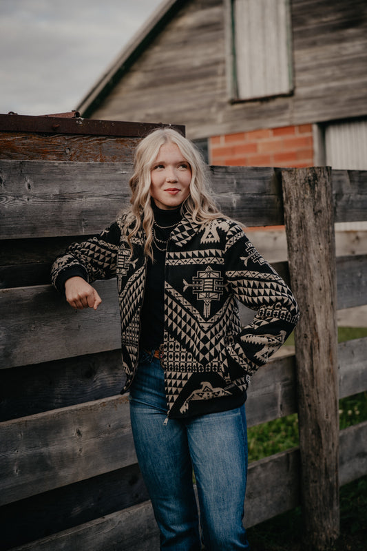 'Aspen' Aztec Bomber Jacket by Panhandle Slim (S-XXL)