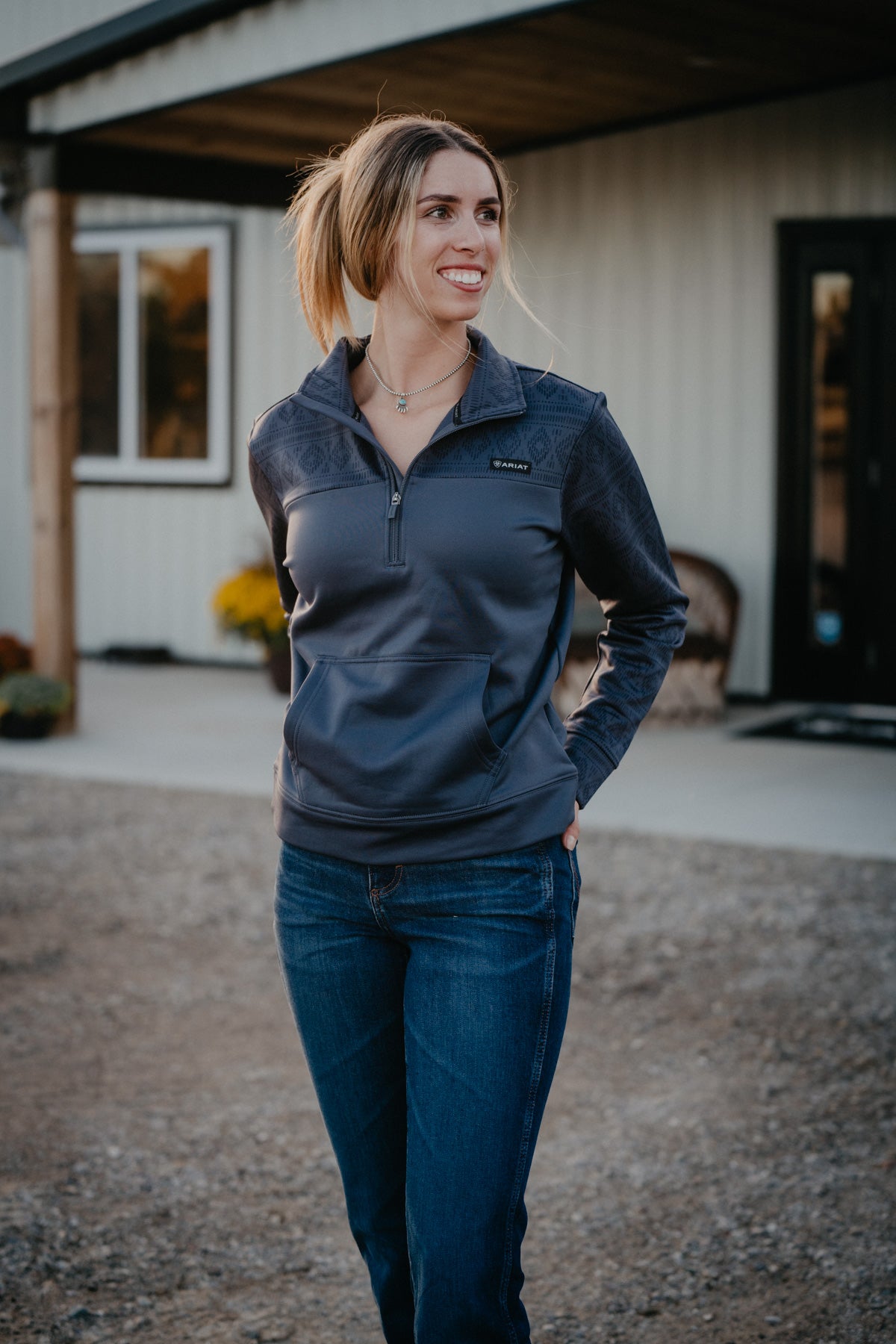 'Shanny' Women's Tek Fleece 1/4 Zip by Ariat (XS - XXL).