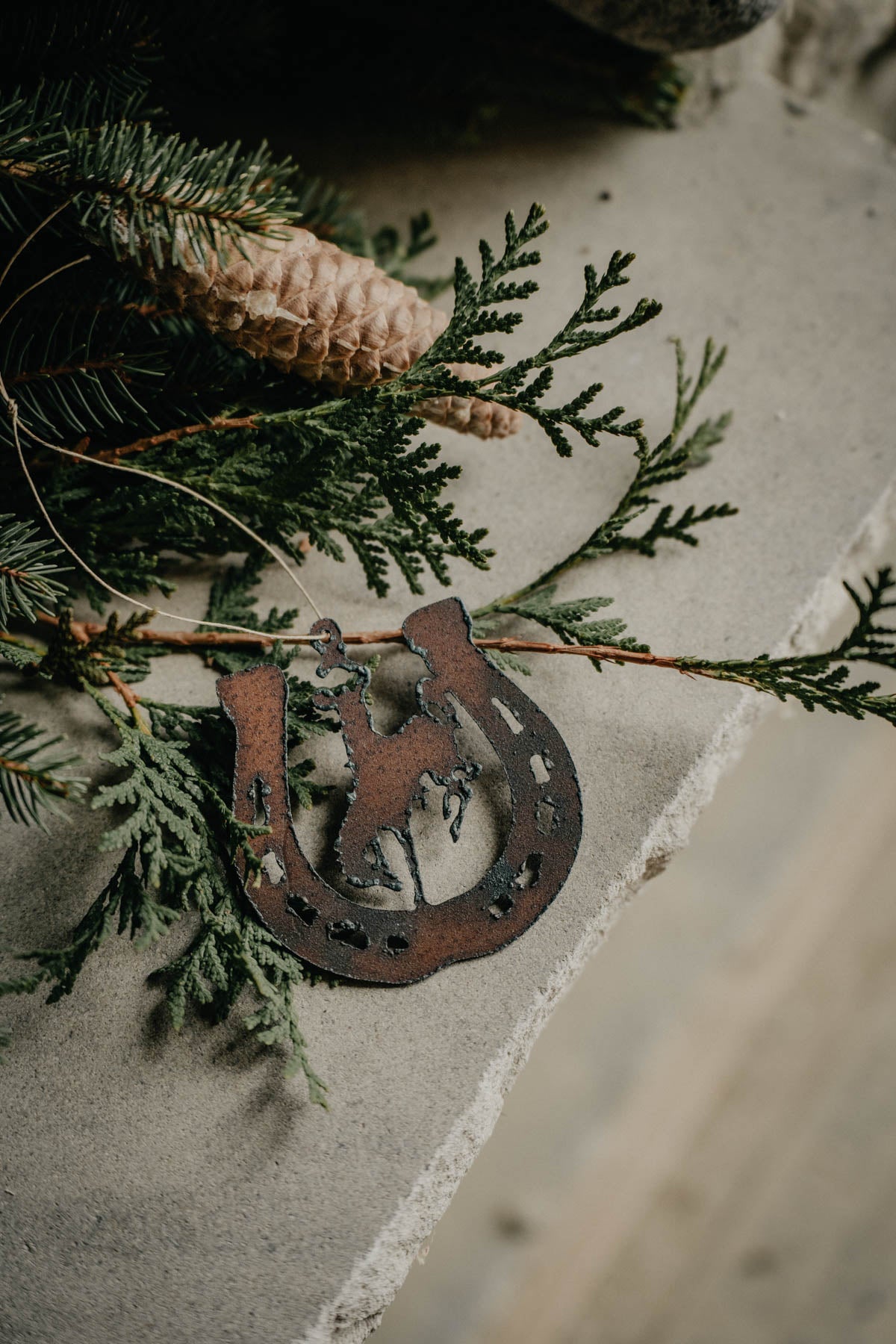 Iron Western And Farming Christmas Tree Ornaments (Various Shapes)