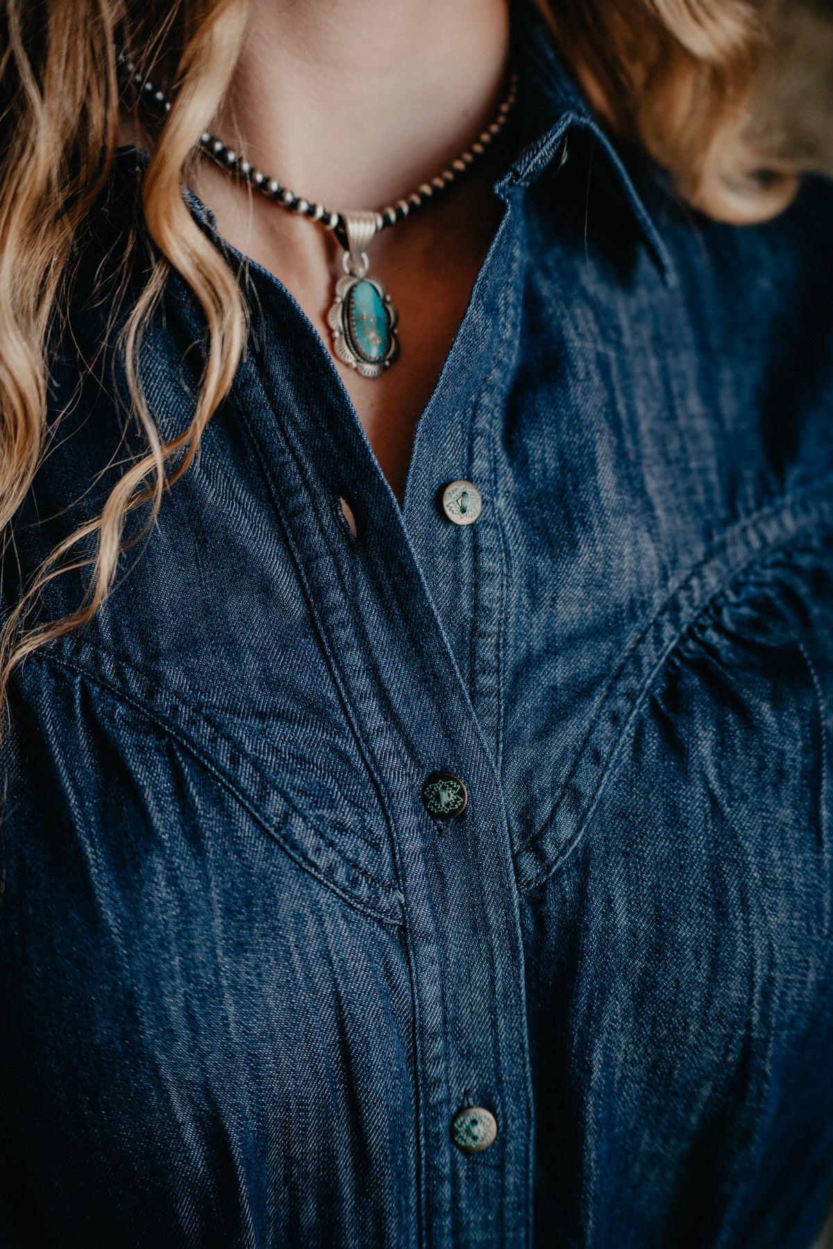 'Wendy' Ariat Denim Tiered Dress (XS-XXL)