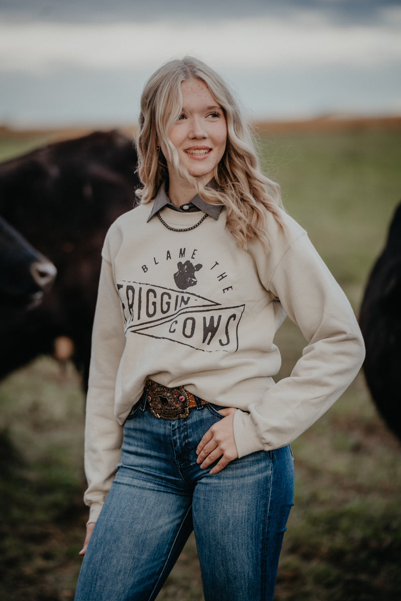'Friggin Cows' Sand Crewneck (S-XXL)
