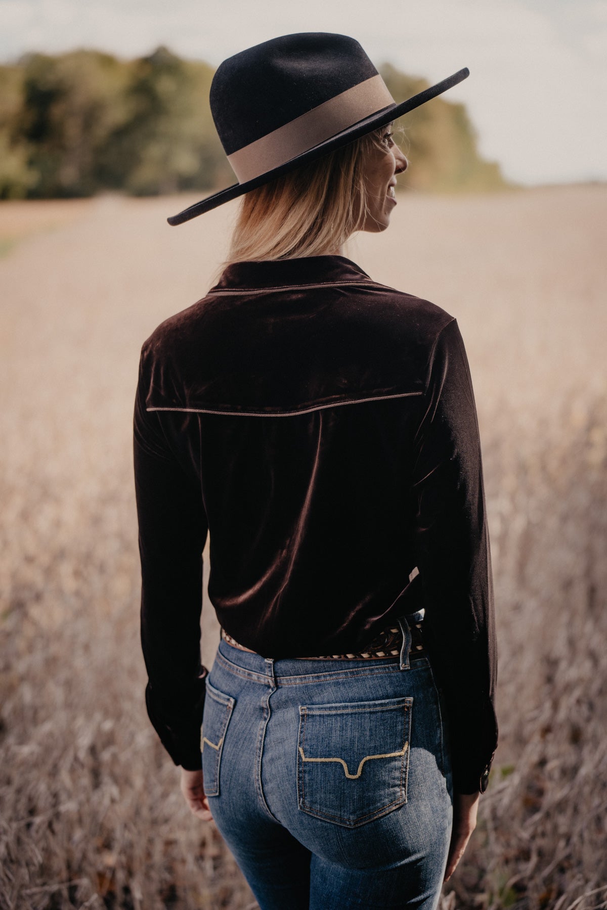 'Harlyn' Velvet Shirt by Tasha Polizzi (S - XL)