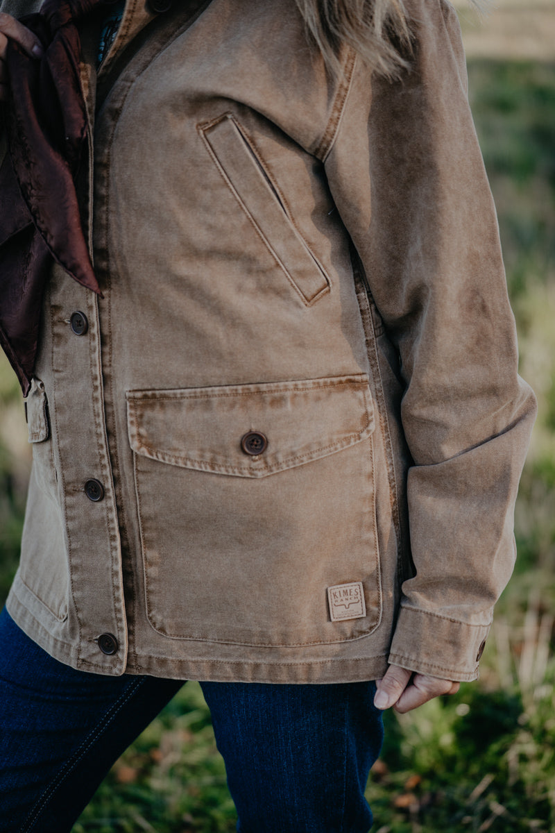 'Blake' Women's Work Wear Brown Canvas Barn Jacket by Kimes Ranch (S-XXL)