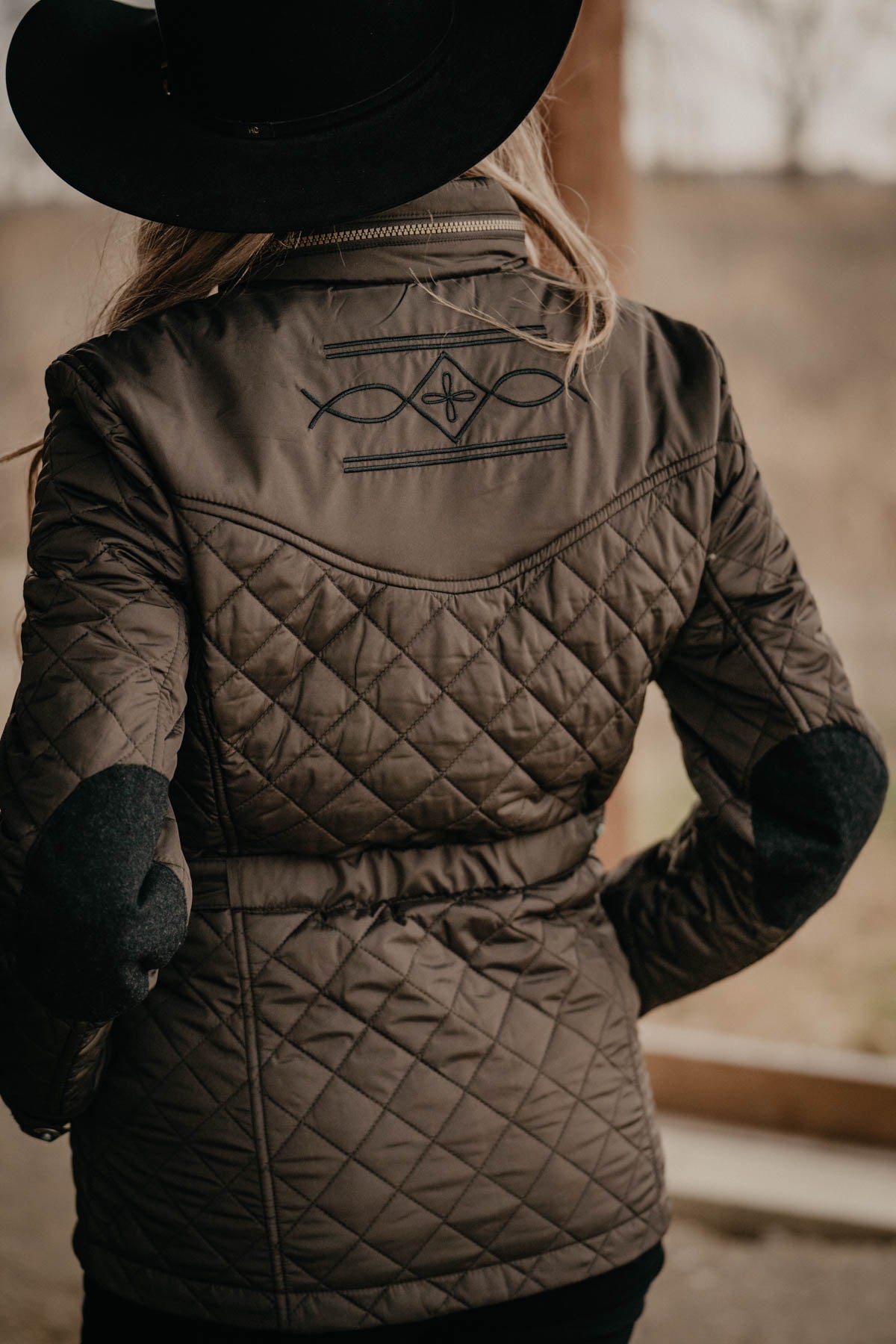 'Denali' Quilted Jacket in Gunmetal by Madison Creek (S-XXL)