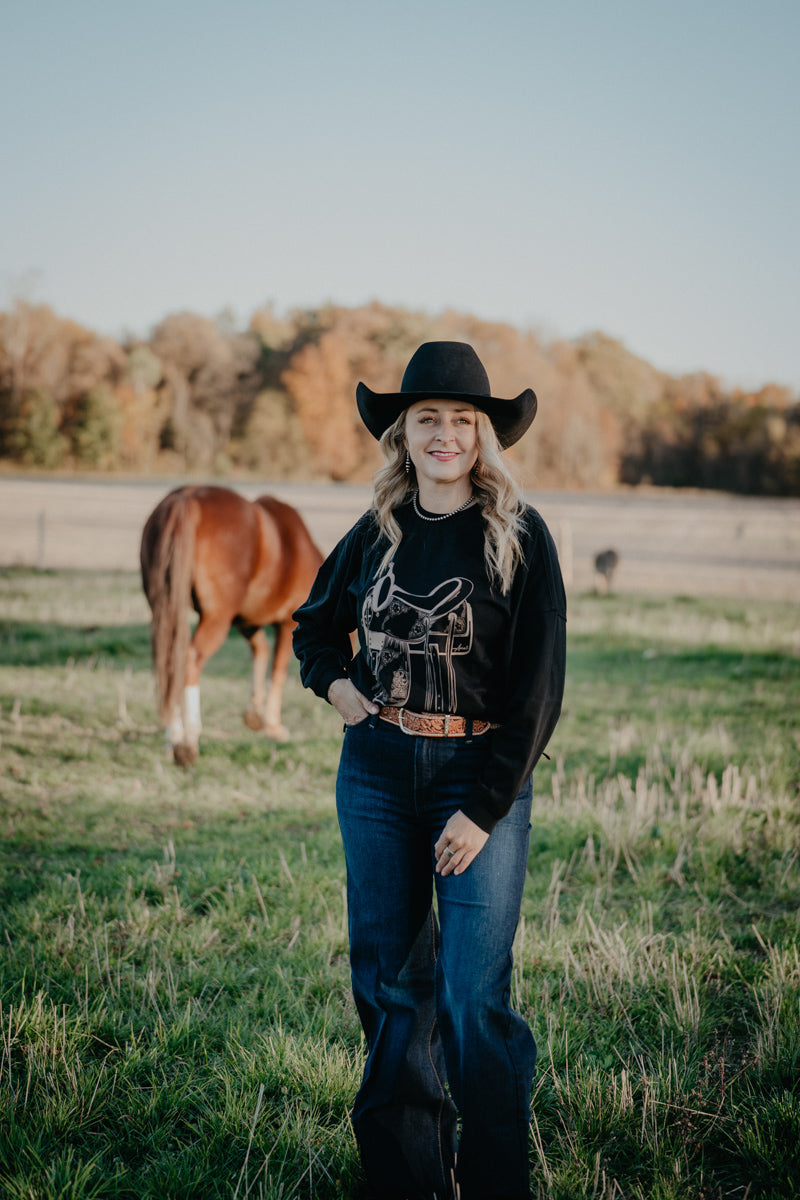 'Casey' Women's Oversized Saddle Long Sleeve Shirt by Ariat (XS-XXL)