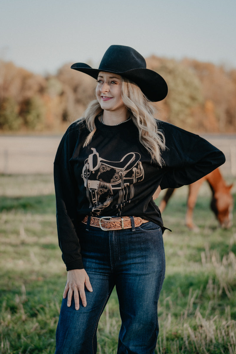 'Casey' Women's Oversized Saddle Long Sleeve Shirt by Ariat (XS-XXL)
