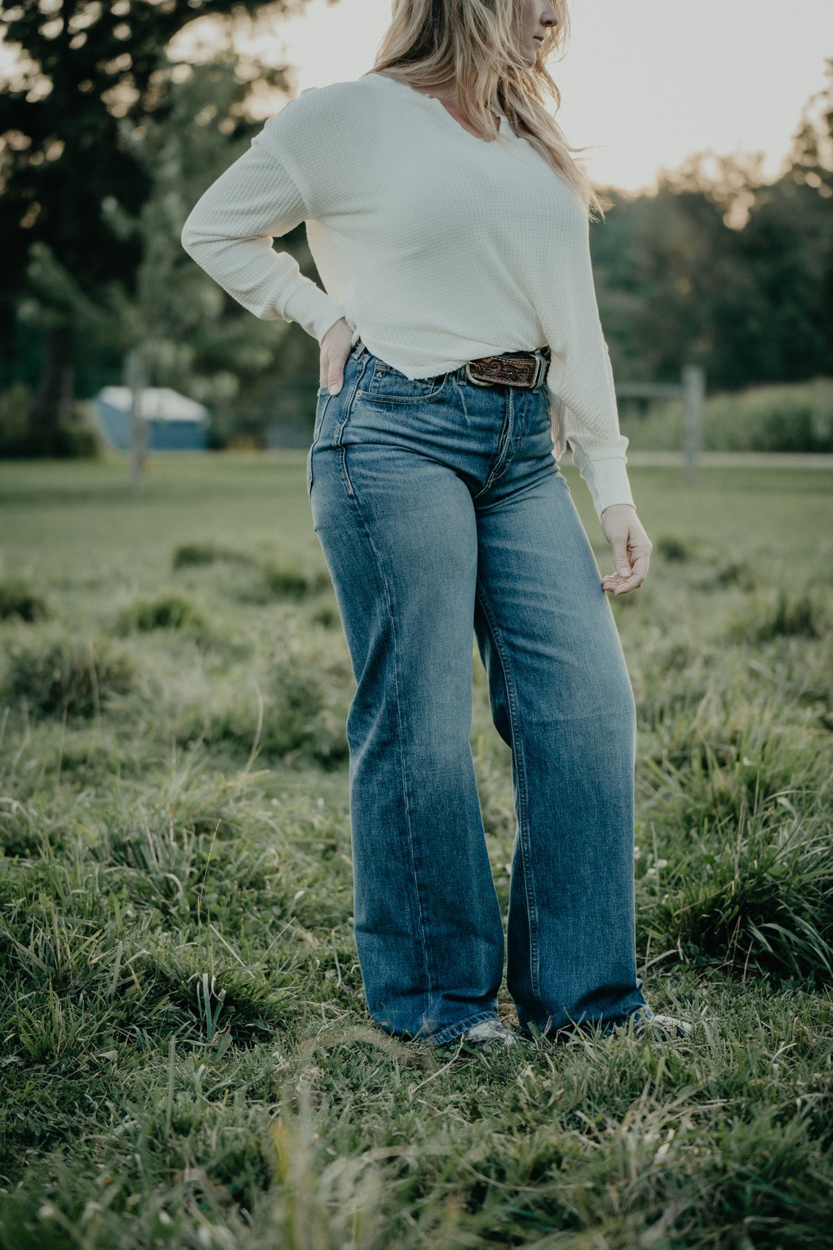 'Ryann' Ultra High Rise Wide Leg Tomboy Jean by Ariat