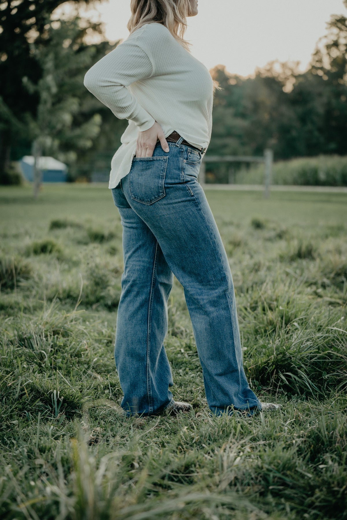 'Ryann' Ultra High Rise Wide Leg Tomboy Jean by Ariat