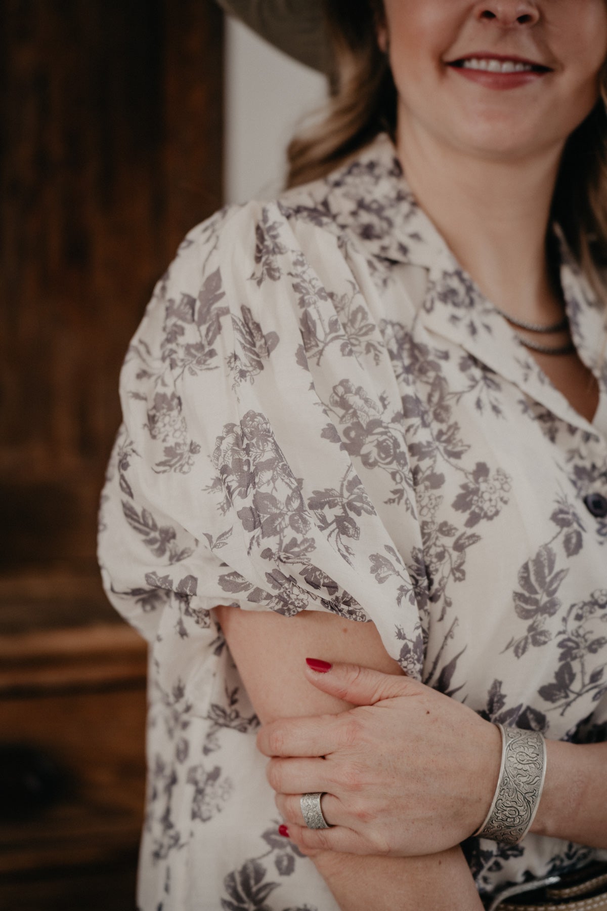 'Tottie' Tencel Blend Floral Camp Shirt (Sizes S-L)