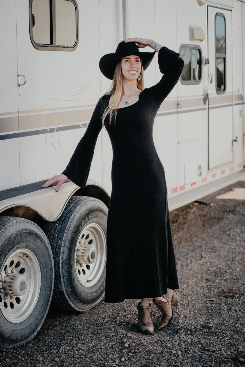 'Colette' Solid Ribbed Maxi Dress (S-L/2 Colours)