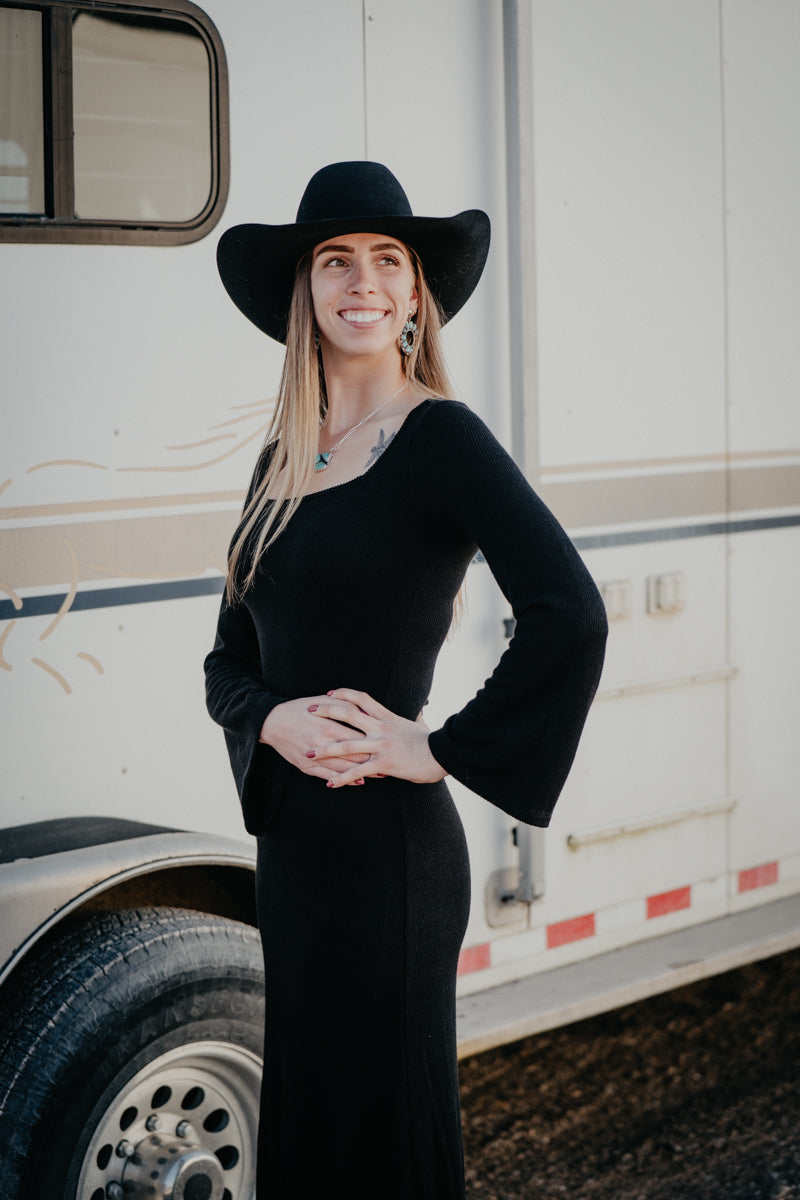 'Colette' Solid Ribbed Maxi Dress (S-L/2 Colours)