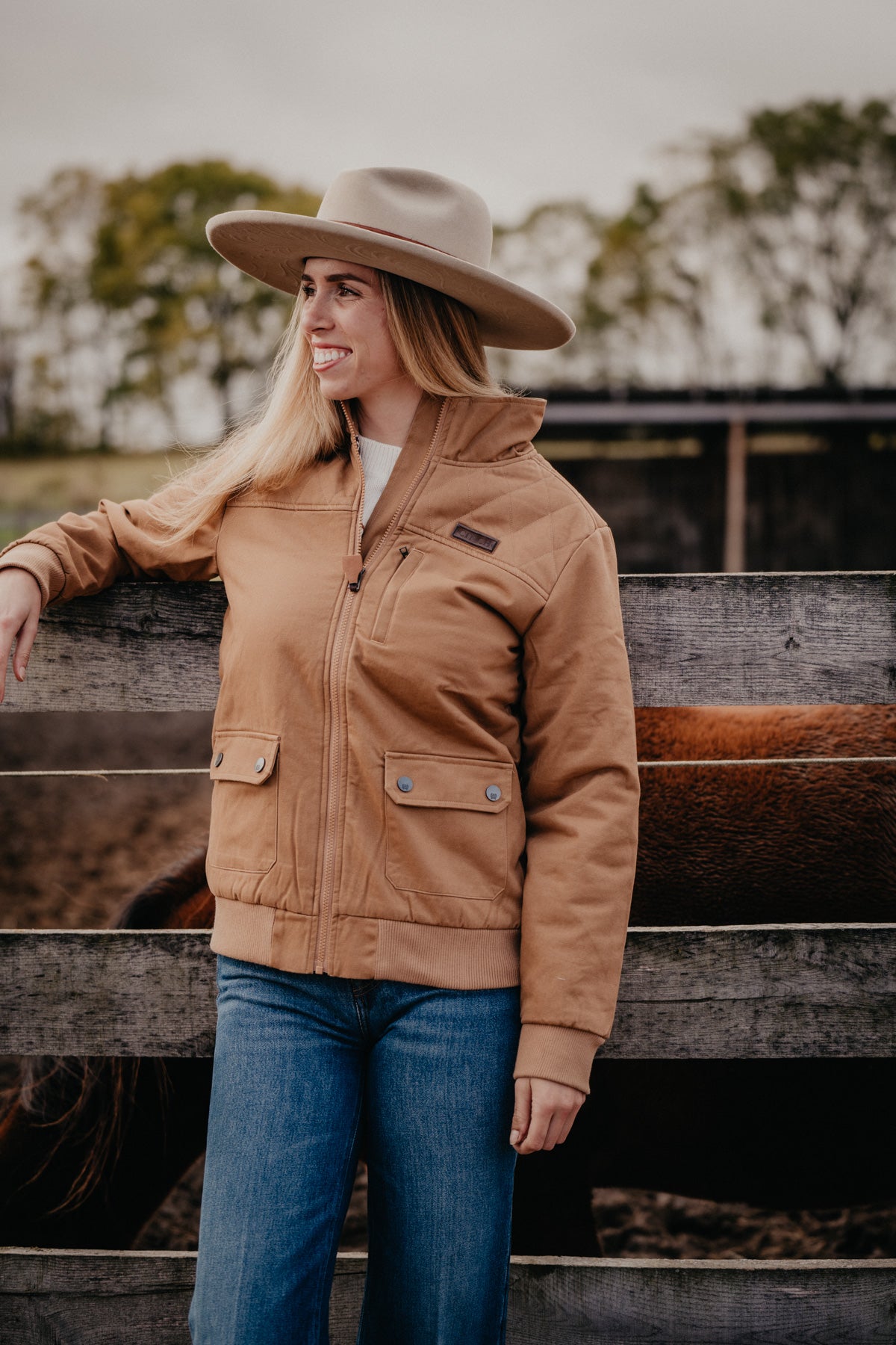 'Sierra' Women's CINCH Canvas Quilted Barn Bomber (XS-XXL)