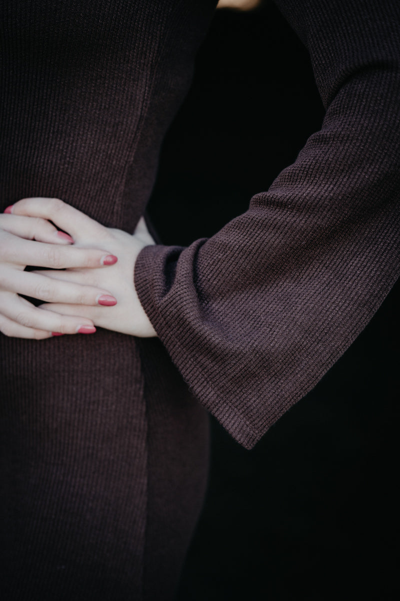 'Colette' Solid Ribbed Maxi Dress (S-L/2 Colours)