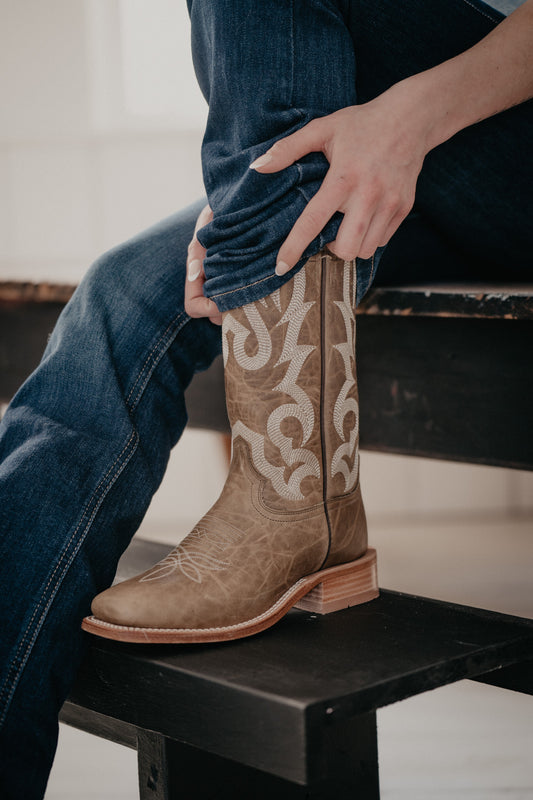 13" 'Augusta' Tan Hyer Women's Cowboy Boots (Sizes 6-11/ B & C Widths)